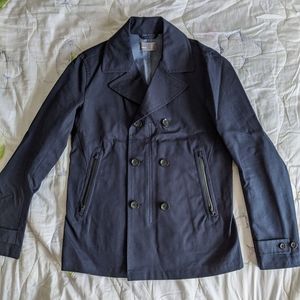 Vince Navy Trench Coat